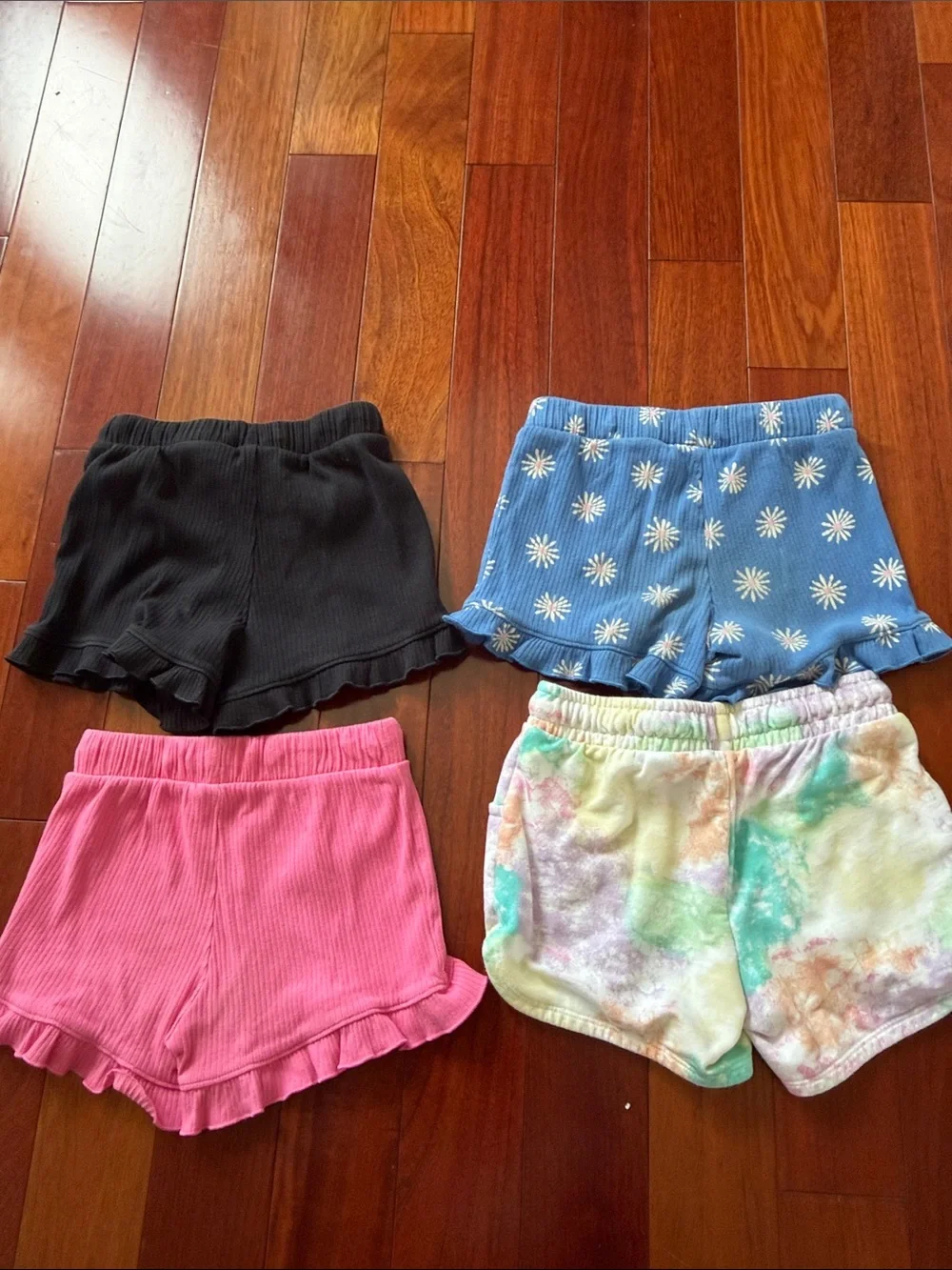 jumping beans Girls Shorts Set - Black, Blue Daisy, Pink, Tie-Dye